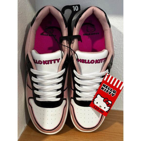 Hello Kitty Pink Casual Court Sneakers Size 10 NWT - Picture 2 of 6
